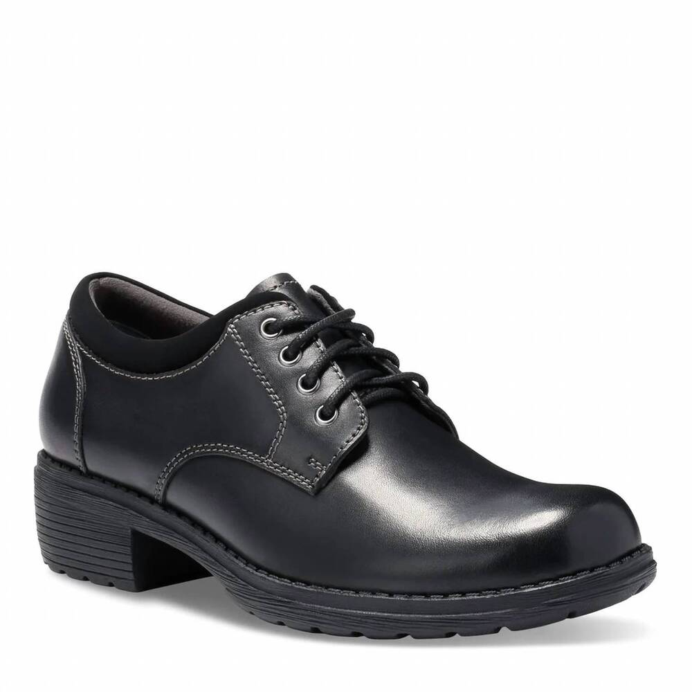 NEW EASTLAND women's stride oxford shoes in black